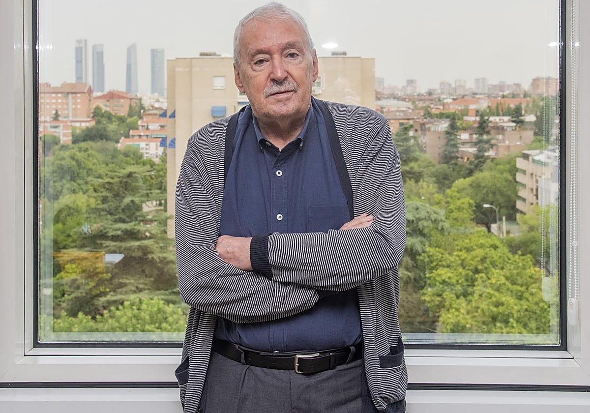 Joaquín Leguina, durante la entrevista