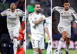El incierto futuro de Carvajal, Alaba y Ceballos