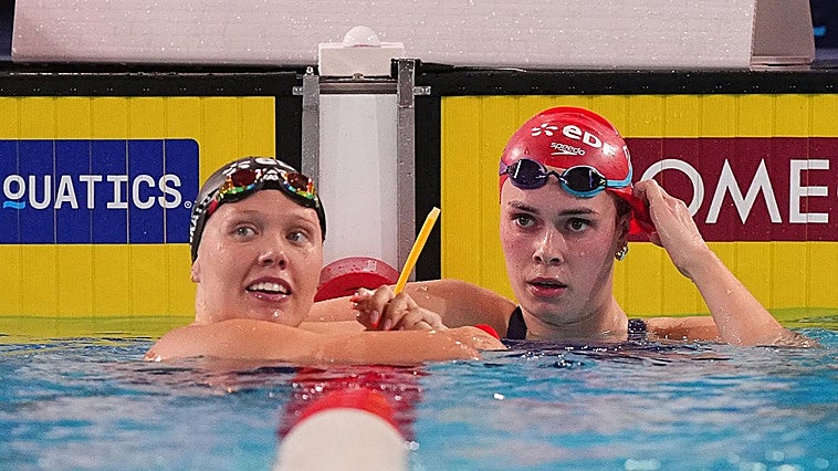 Tonrath, Valdés y el relevo mixto ilusionan en la piscina de París