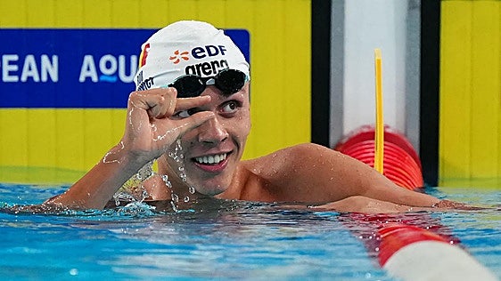 Popovici reina en los 100 libres y Hoek se queda a las puertas del podio