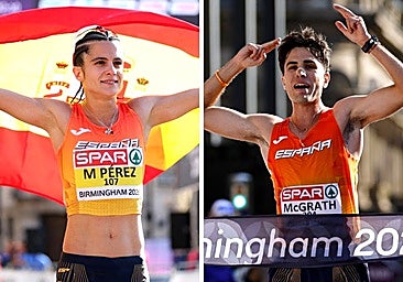 La marcha cubre a España de oro: María Pérez y Paul McGrath ganan la media maratón en Birmingham