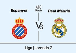 Estadísticas del Espanyol - Real Madrid de la jornada 2 de la Liga