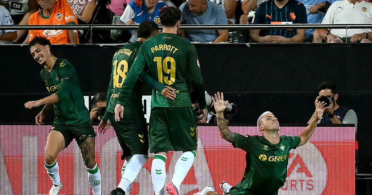 Valencia - Betis: Fran y Pablo García desatascan un partido tosco en Mestalla (0-1)