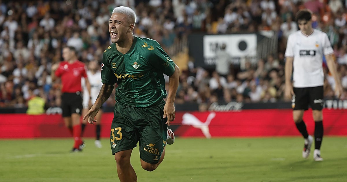 Valencia - Betis, las notas de los jugadores: Pablo García por fin luce su zurda de gol con el Betis