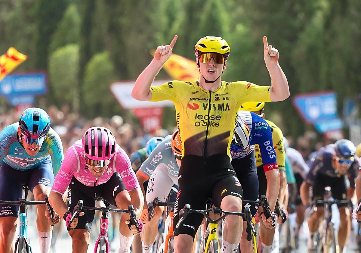 Matthew Brennan gana su segunda etapa en Roquetes