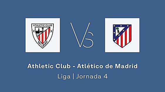 Estadísticas del Athletic - Atlético de Madrid de la jornada 4 de la Liga