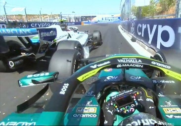 Enfado de Alonso con Sainz tras tocarse en Madring: «¡Me cerró contra el muro!»