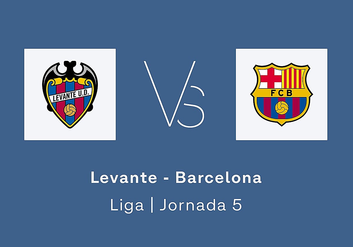Estadísticas del Levante - Barcelona de la jornada 5 de la Liga