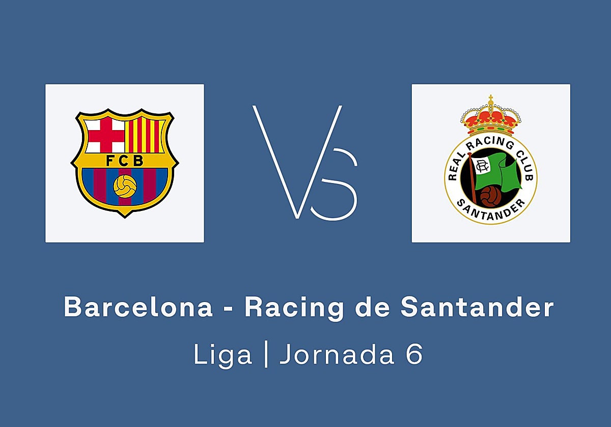 Estadísticas del Barcelona - Racing de Santander de la jornada 6 de la Liga