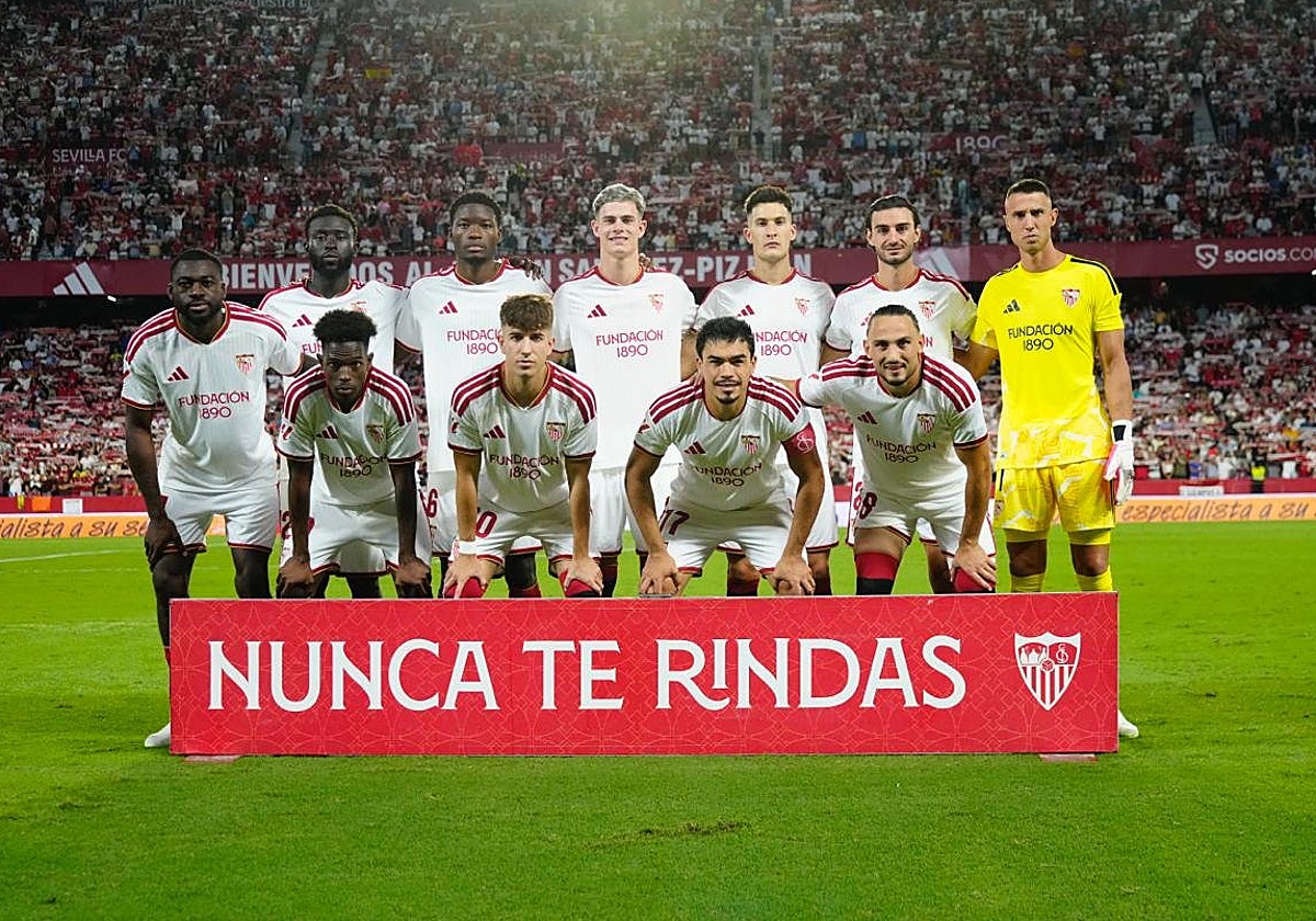 Sevilla FC jugadores festejando