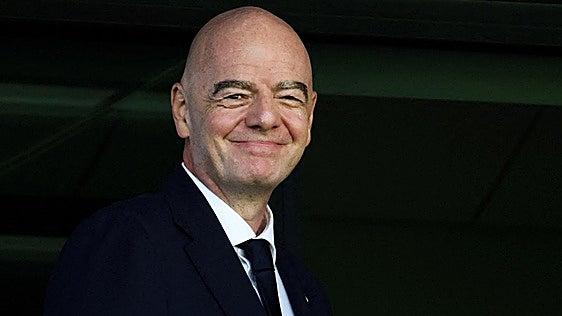 Gianni Infantino, presidente de FIFA, durante el Mundial femenino sub-20.