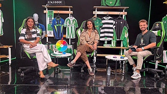 Sara Sálamo, durante la grabación del programa