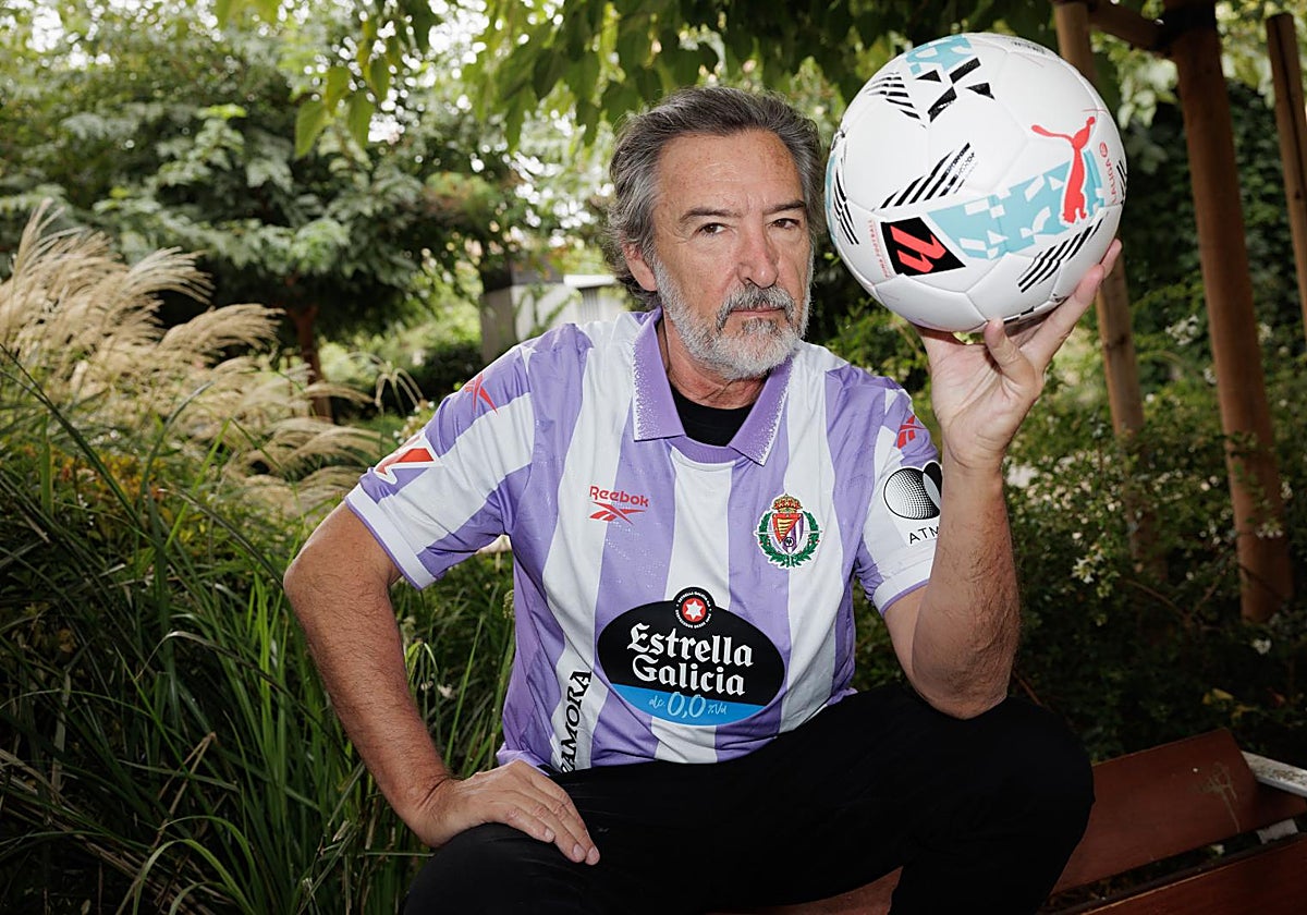 Ginés García Millán, con la camiseta del Valladolid.