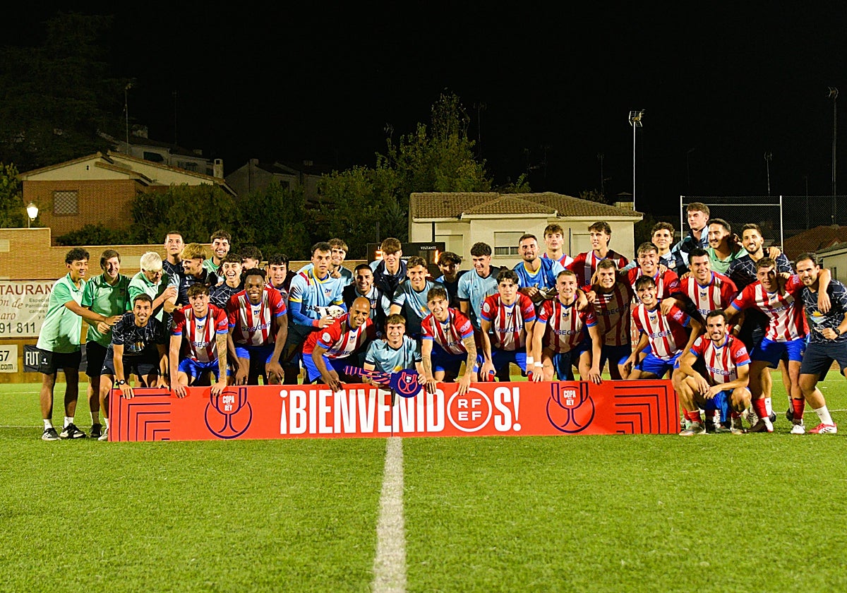 El Navalcarnero, celebrando el pase en la Copa