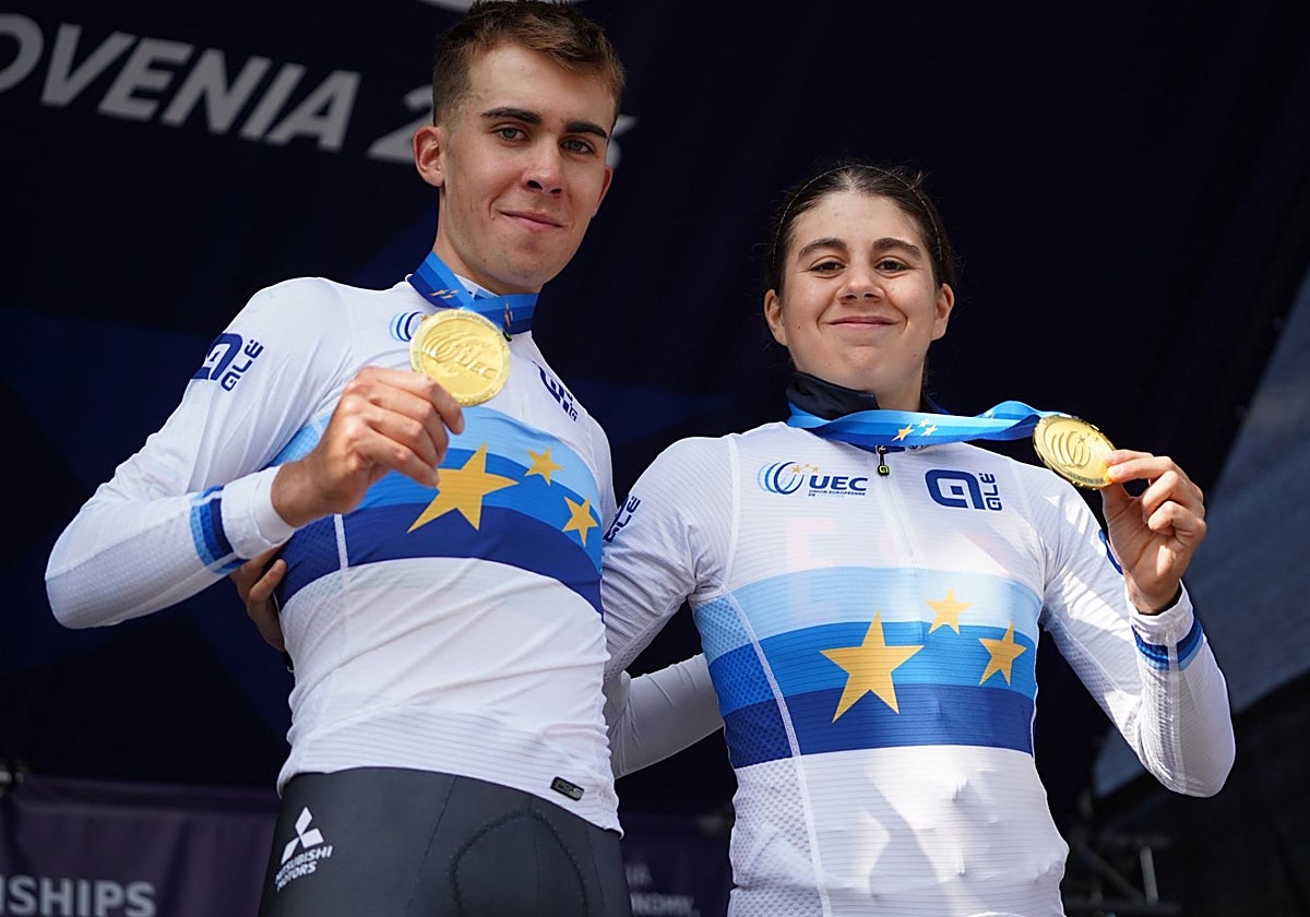Festival juvenil español en los Europeos de ciclismo: oros para Noval, Neira y Álvarez