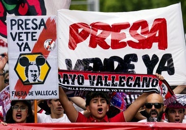 La afición del Rayo ofrece a Presa una tregua con condiciones antes del Elche