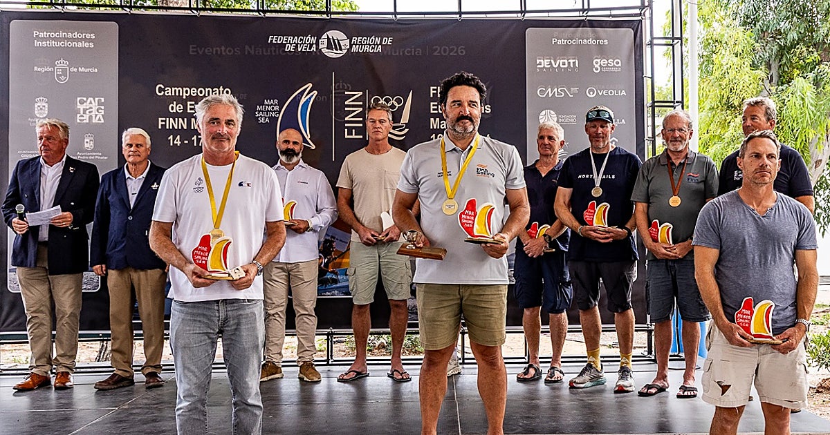 El portugués Filipe Silva conquista el Europeo Master de Finn en el Mar Menor
