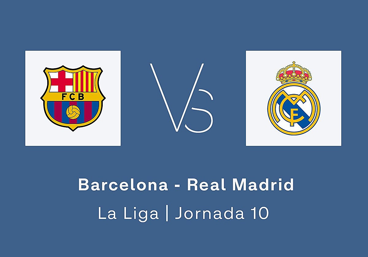 Estadísticas del Barcelona - Real Madrid de la jornada 10 de la Liga