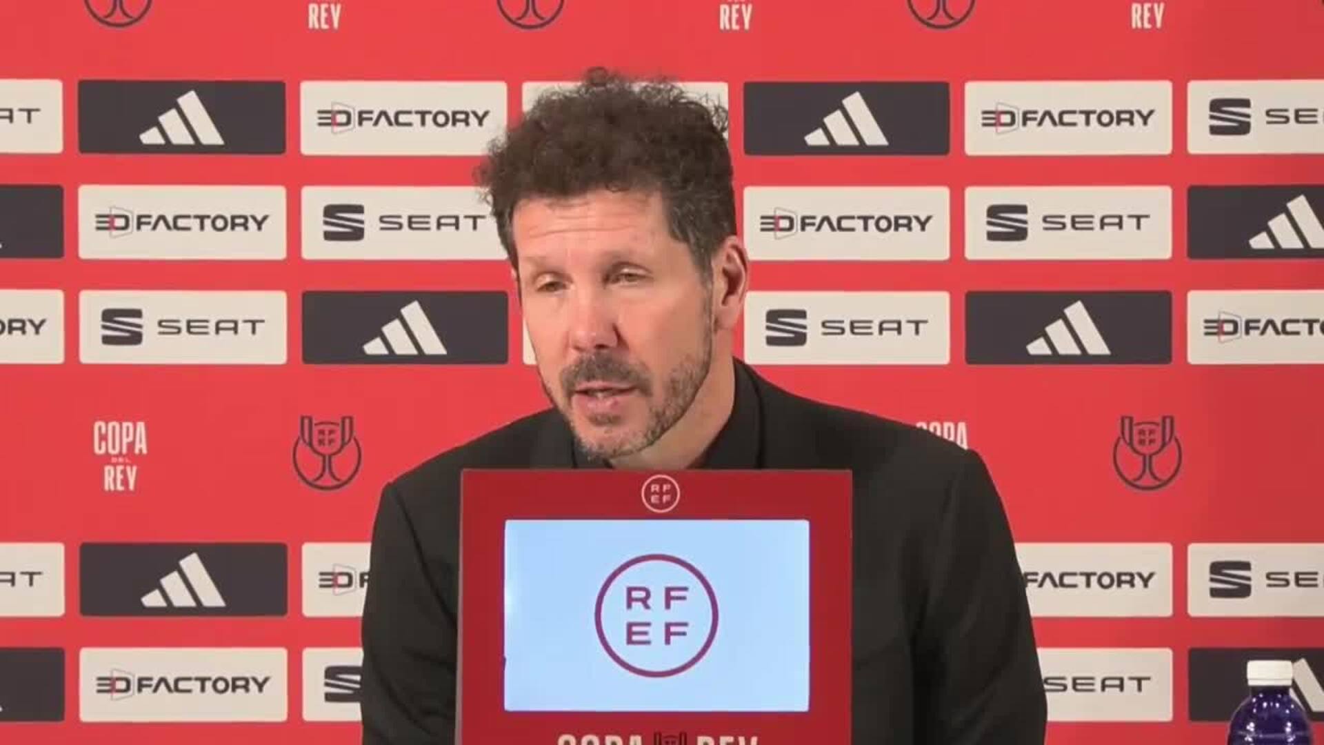 Simeone felicita al Athletic: 