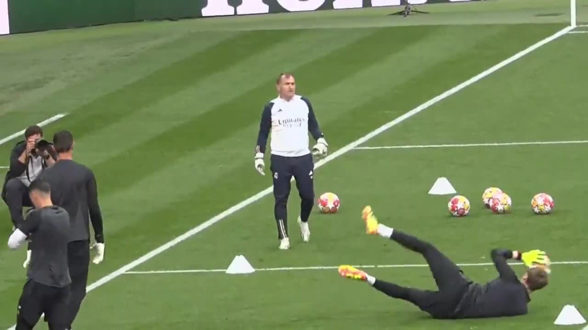 El Real Madrid entrena en Wembley antes de la final de la Champions