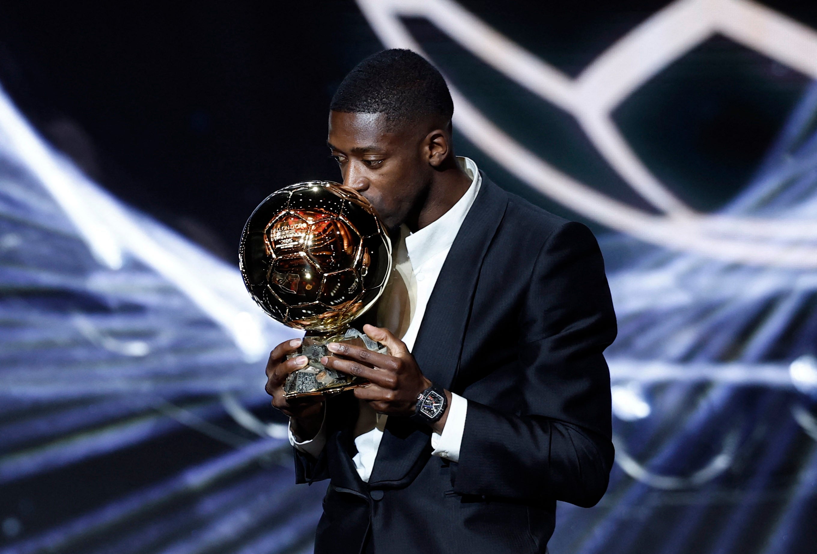 El jugador del PSG Ousmane Dembélé, Balón de Oro 2025 al mejor futbolista.