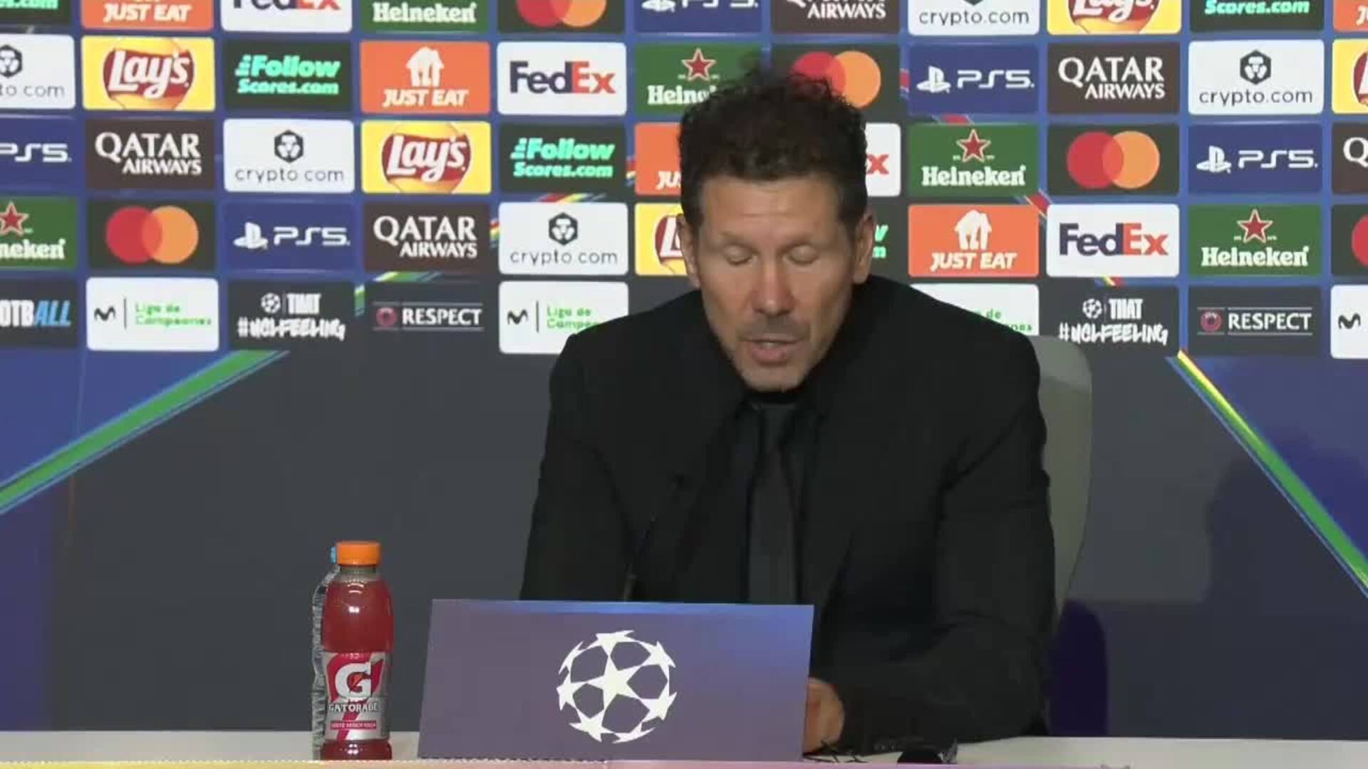 Simeone: &quot;Sabíamos que iba a ser difícil&quot;
