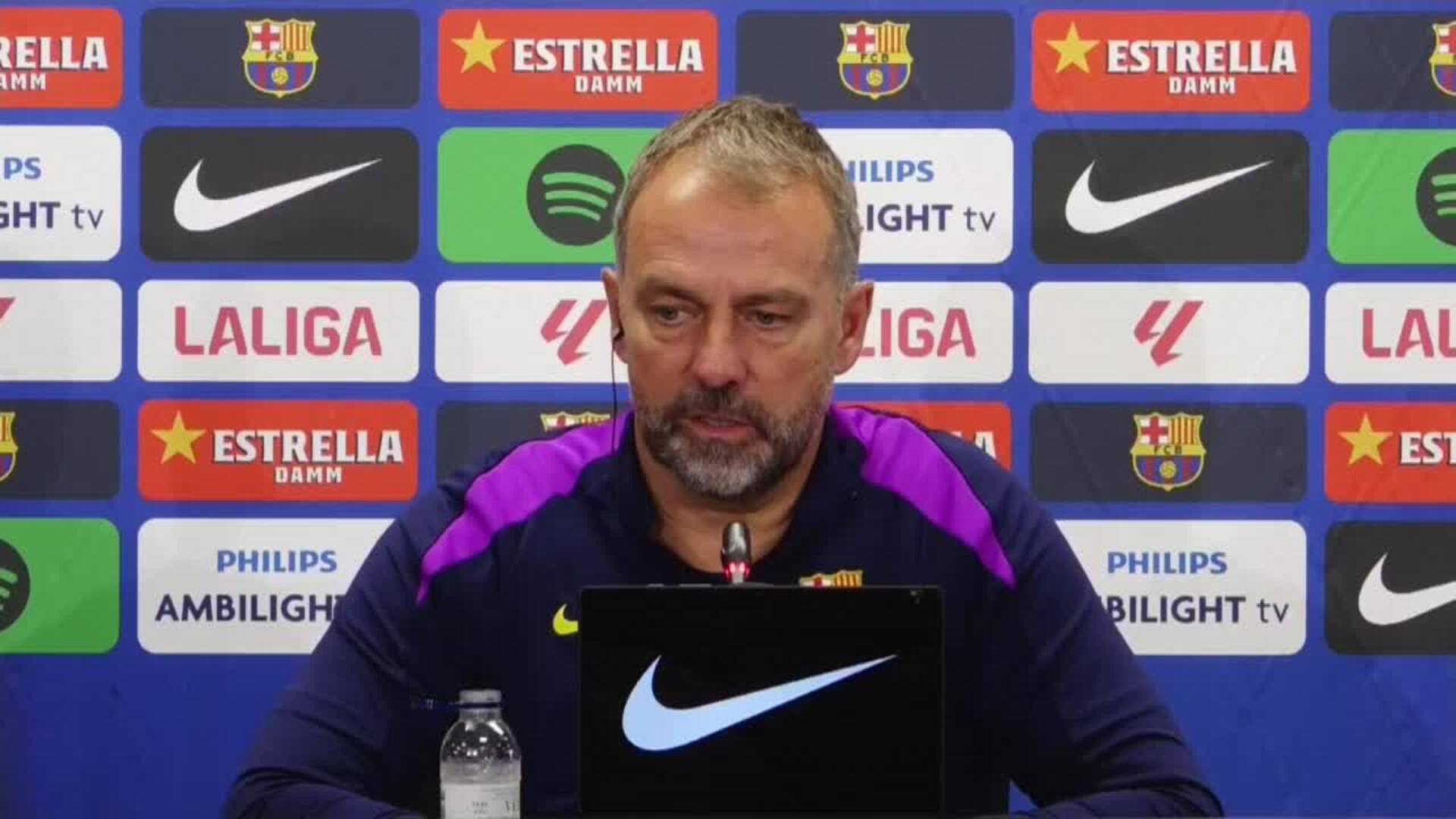 Flick dice que ante el Celta tendrá que ver mucho la mentalidad y actitud del equipo