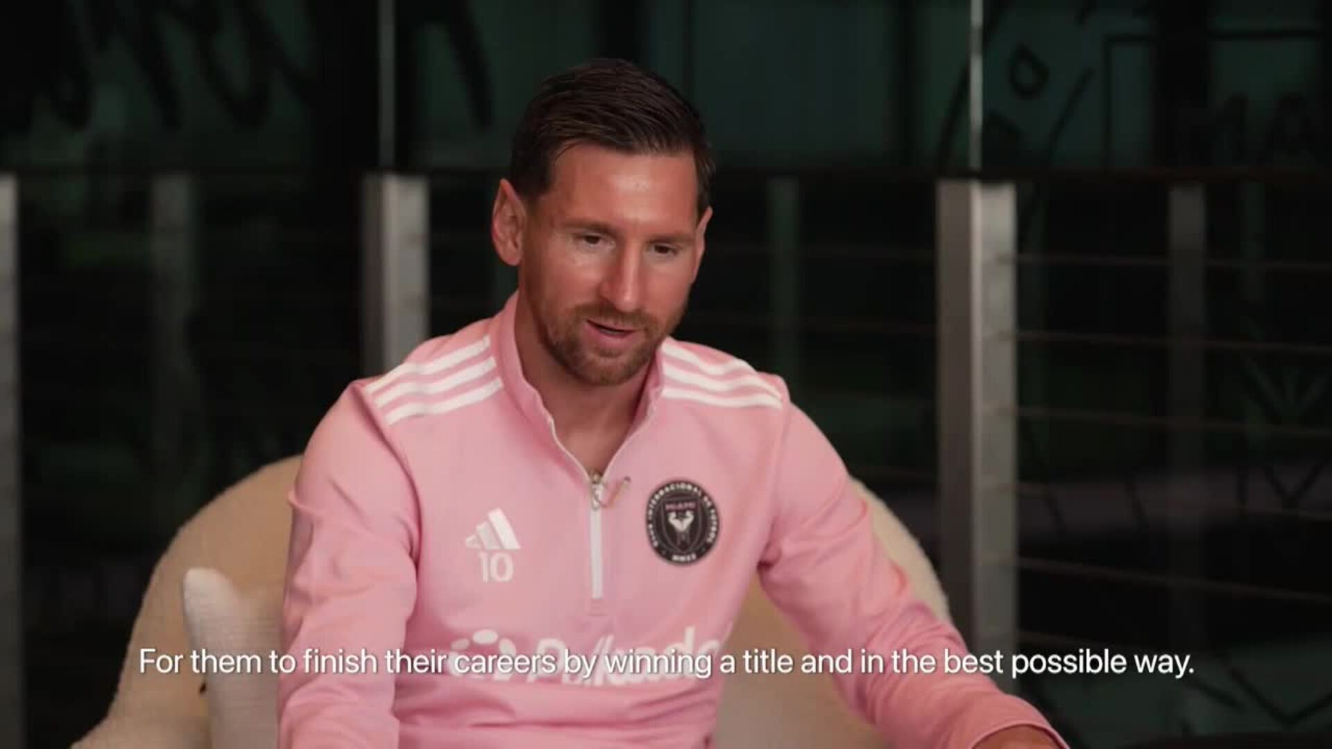 Messi dice que sería &quot;lindo&quot; que Alba y Busquets se puedan retirar con un título de la MLS