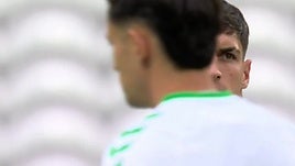 Entrenamiento del Betis antes de enfrentarse al Lille