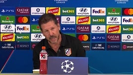 Simeone: “Julián está en fase de crecimiento, todavía no lo veo para que empiece”