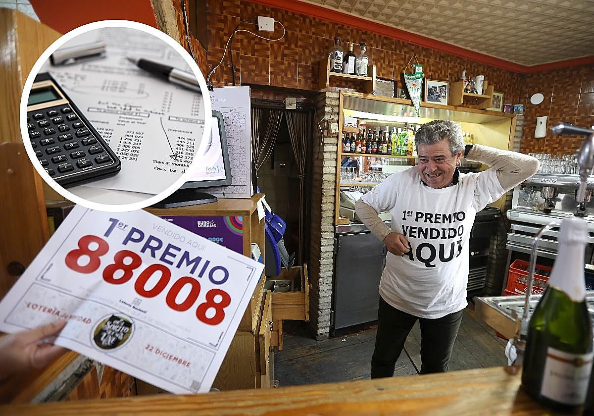 Este es el dinero que se queda Hacienda de los premios de Lotería de Navidad