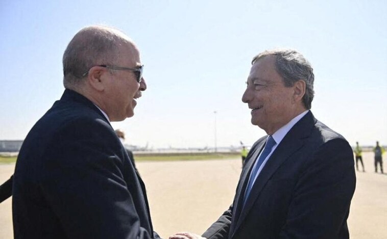 Draghi aprovecha la crisis con España y firma importantes acuerdos de cooperación energética en Argel