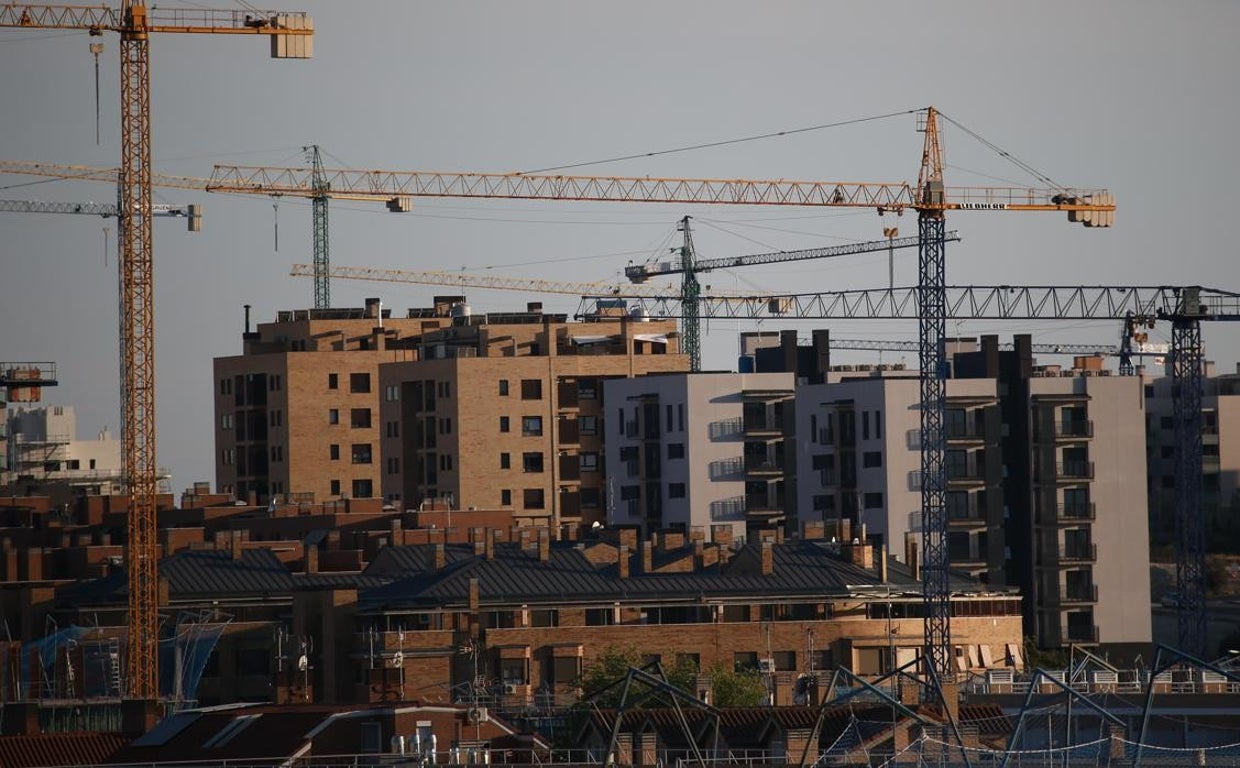 Viviendas en construcción en Madrid