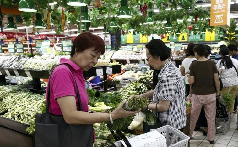 El IPC de China repuntó al 2,7% en julio, el más alto de los últimos dos años