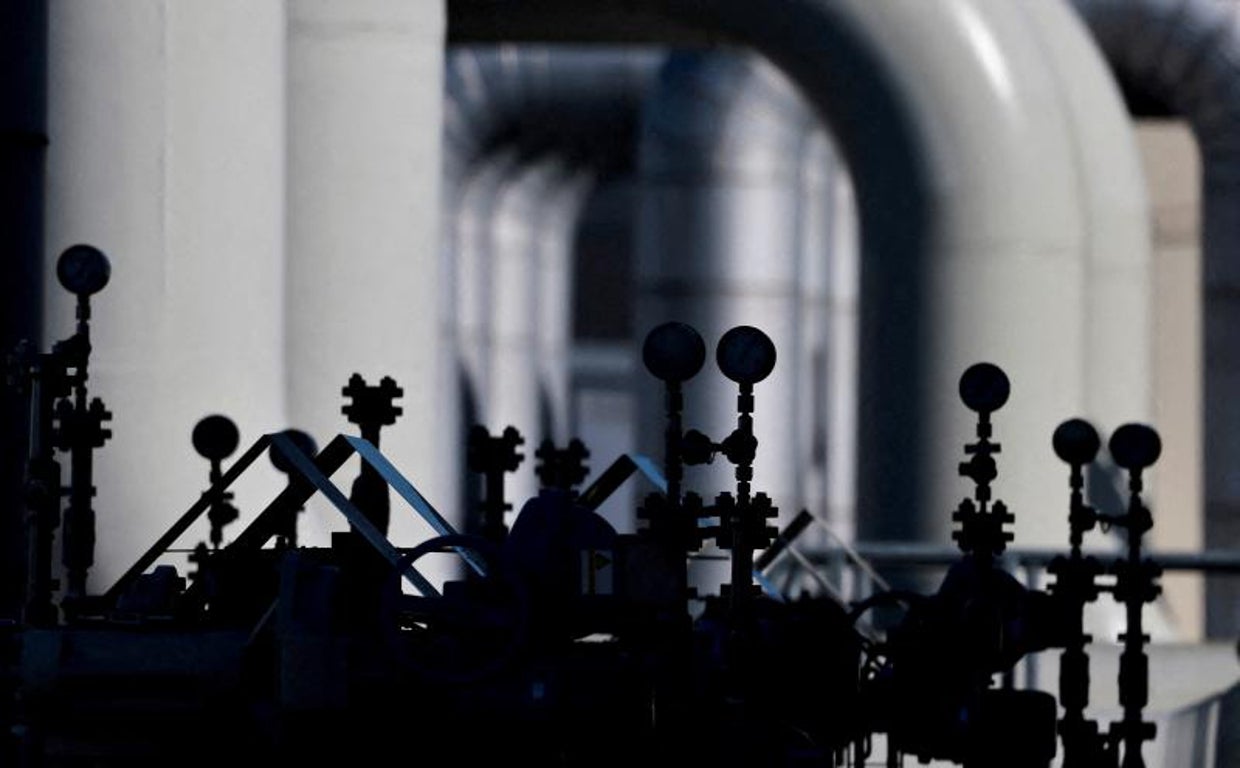 Tubería del gasoducto Nord Stream 1 a su paso por Lubmin (Alemania)