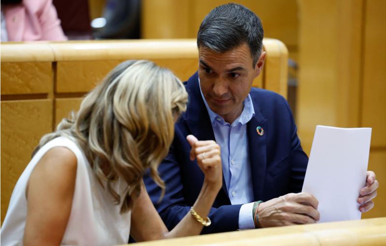 Pedro Sánchez y Yolanda Díaz