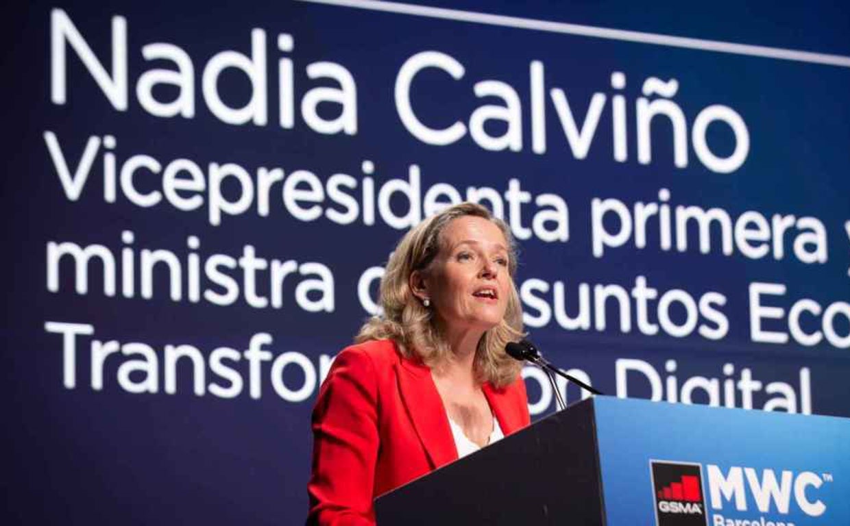 La vicepresidenta primera del Gobierno, Nadia Calviño