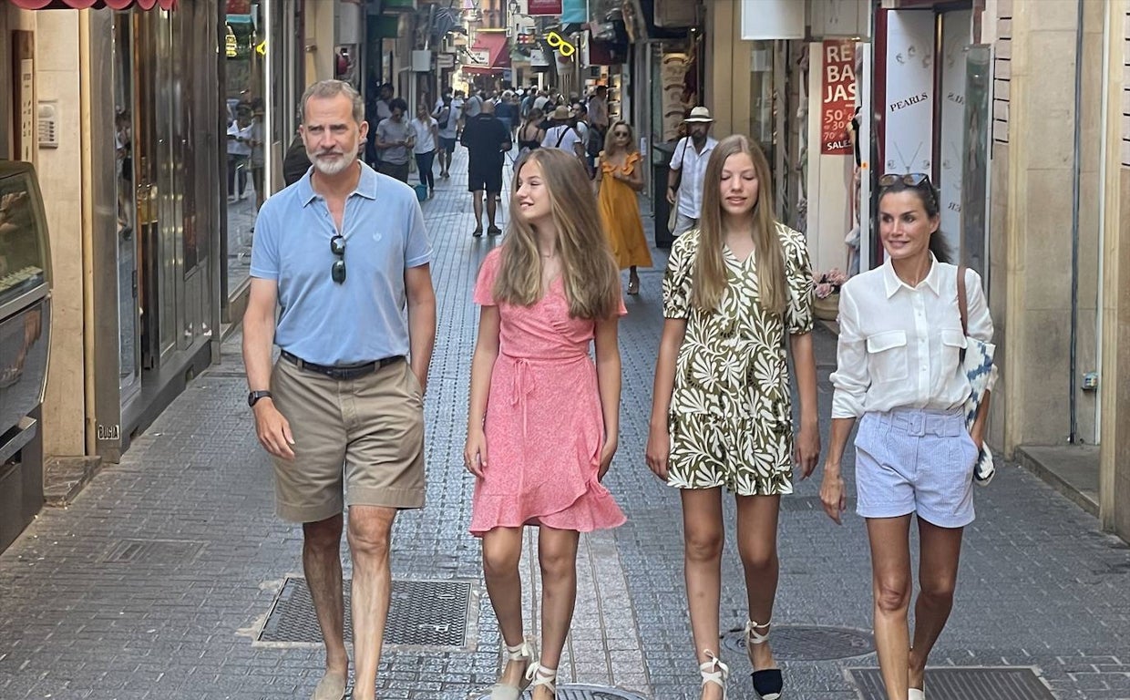 La familia real durante sus vacaciones en Palma de Mallorca