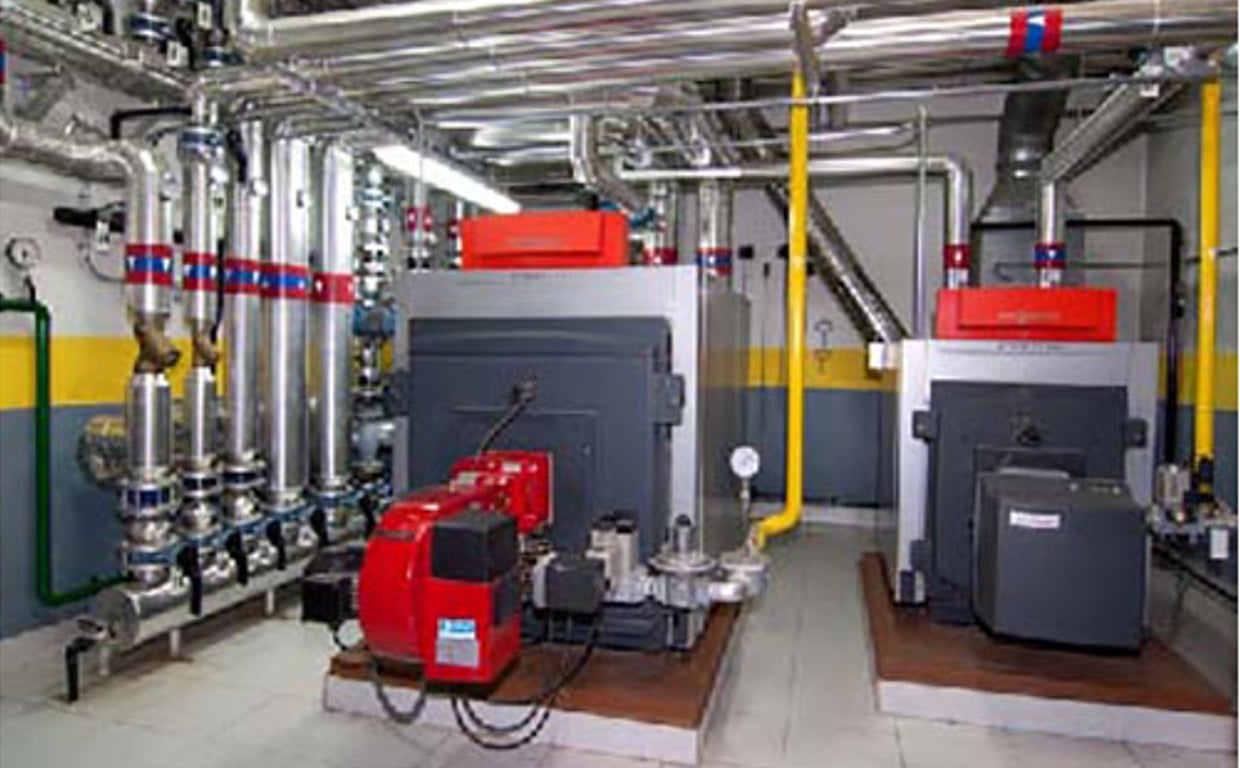 Instalación en un edificio con calefacción central