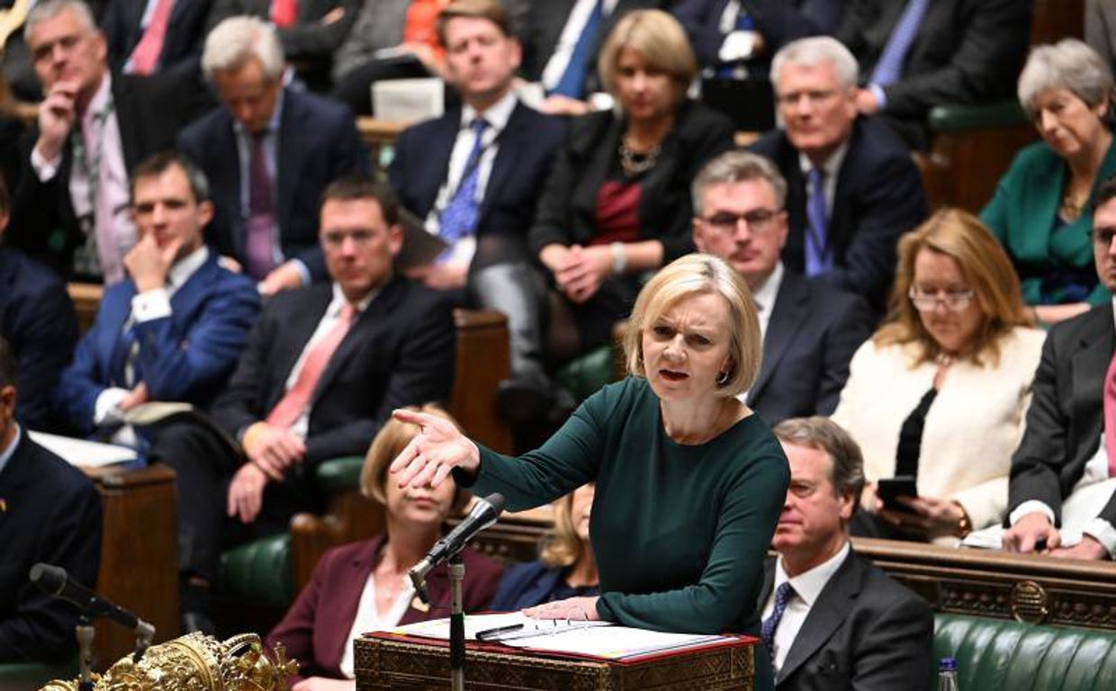 La primera ministra de Reino Unido, Liz Truss