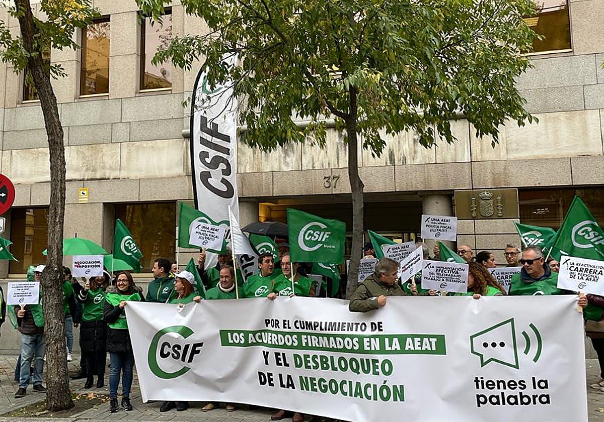 Manifestación de los trabajadores públicos este viernes