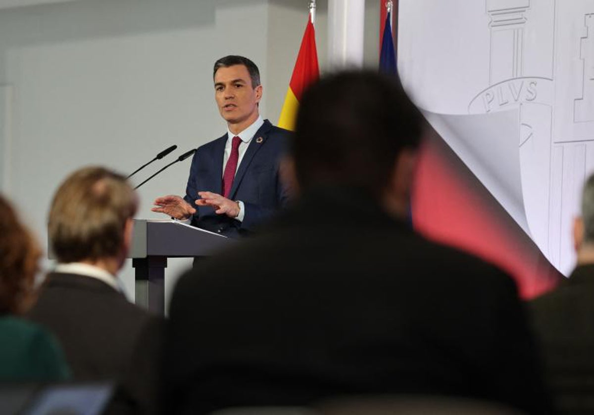 El presidente del Gobierno, Pedro Sánchez