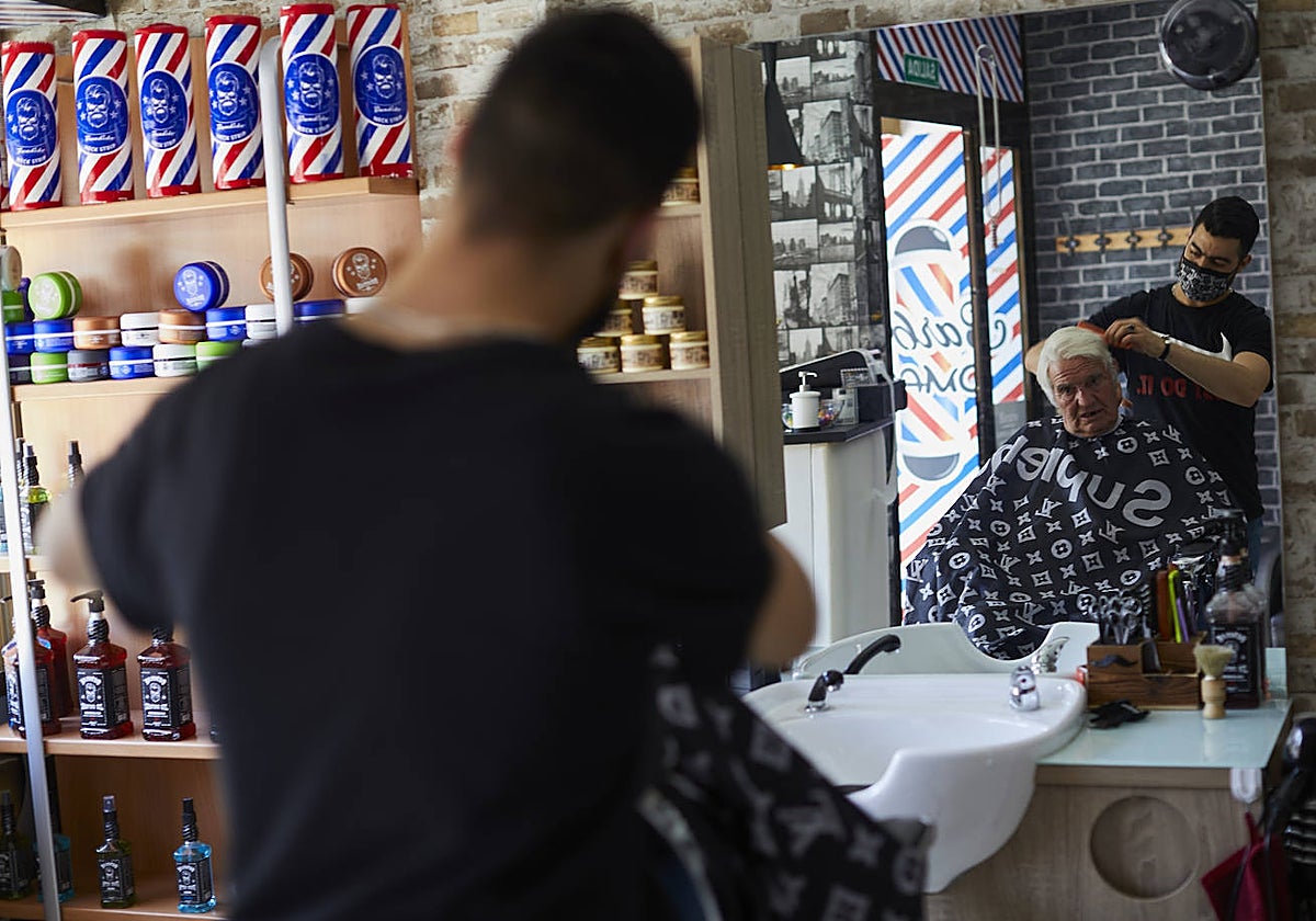 Una peluquería en Madrid