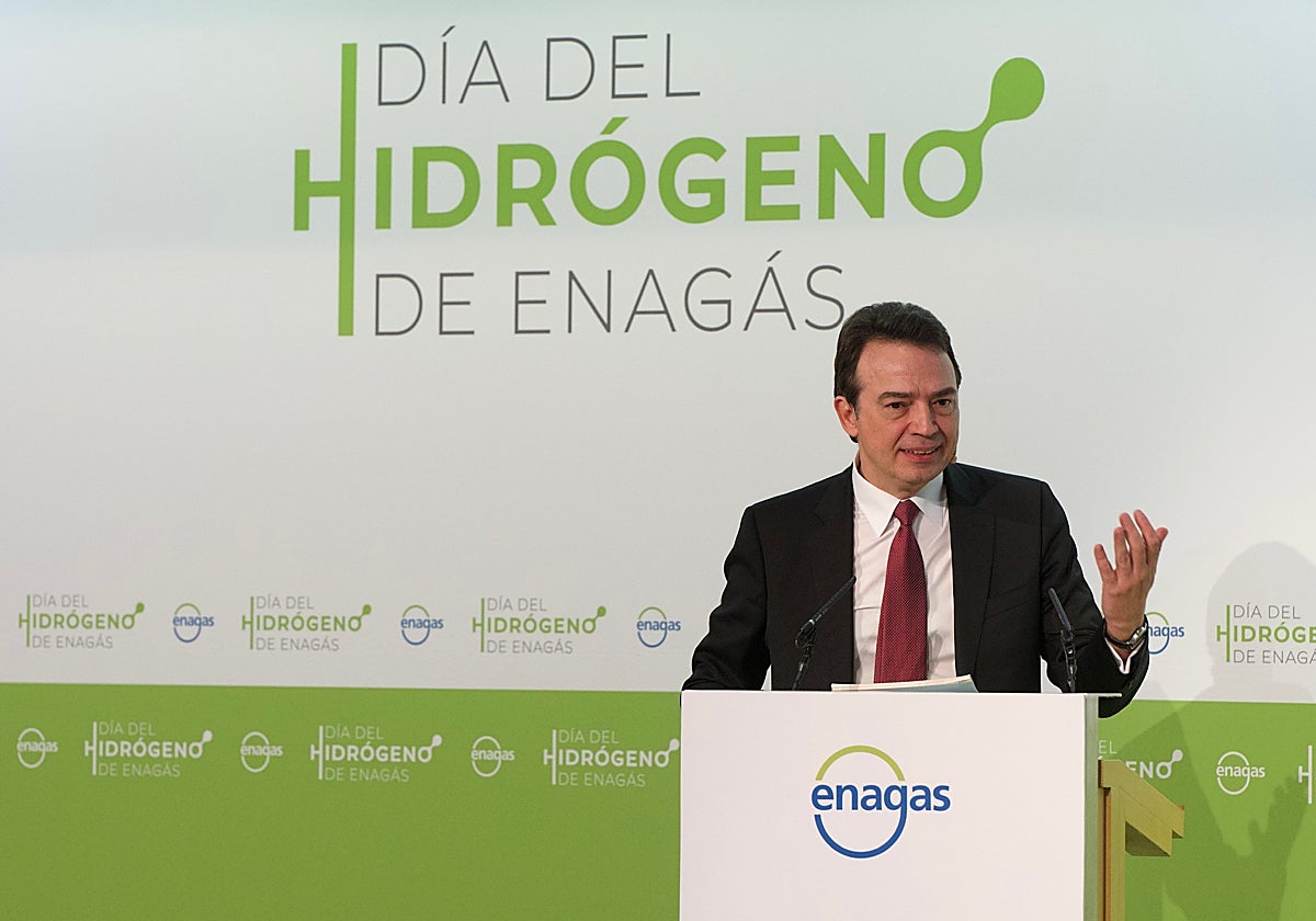 El CEO de Enagás, Arturo Gonzalo, esta mañana