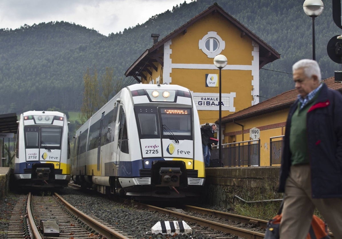 Los antiguos trenes de FEVE que sustituirán los nuevos