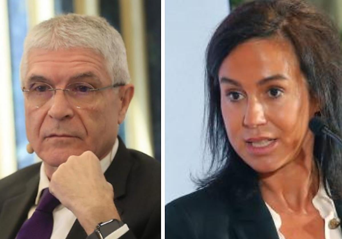 La secretaria de Estado de Transportes, Isabel Pardo de Vera, e Isaías Táboas Suárez, presidente de Renfe