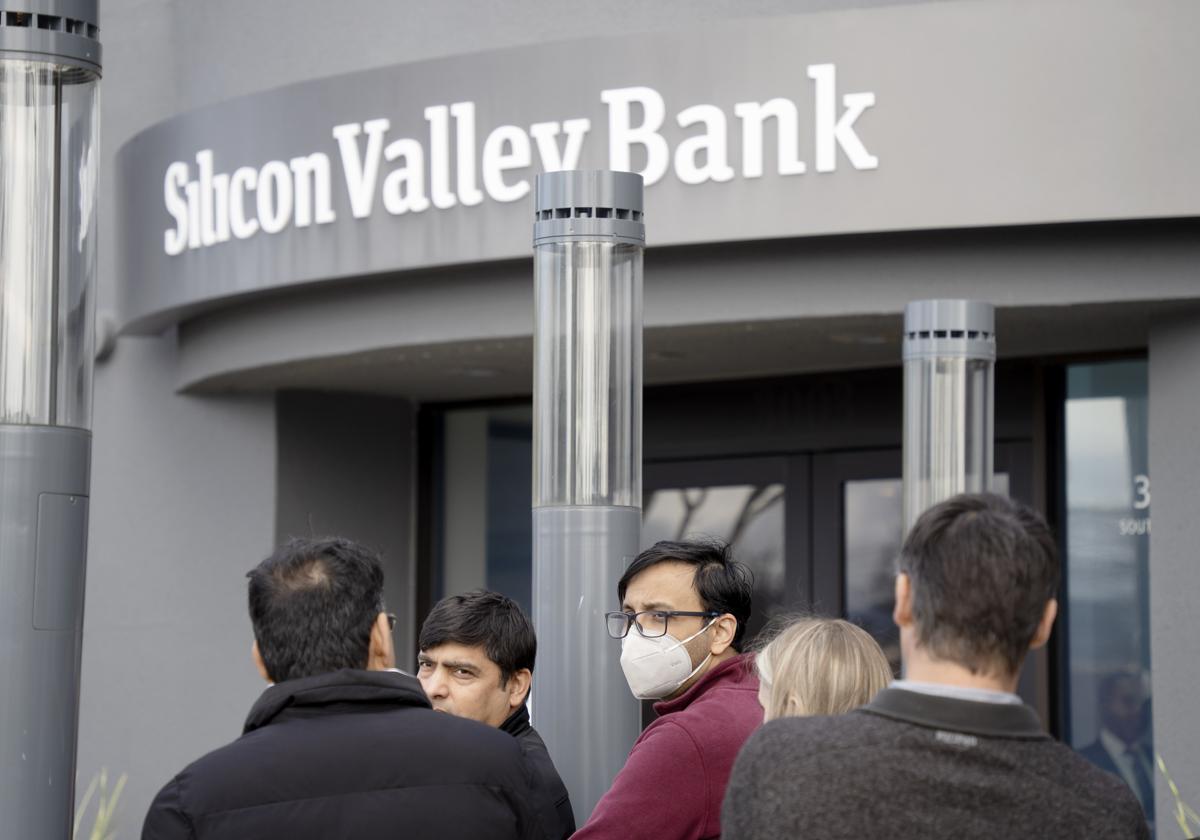 Sucursal del SIlicon Valley Bank en California.