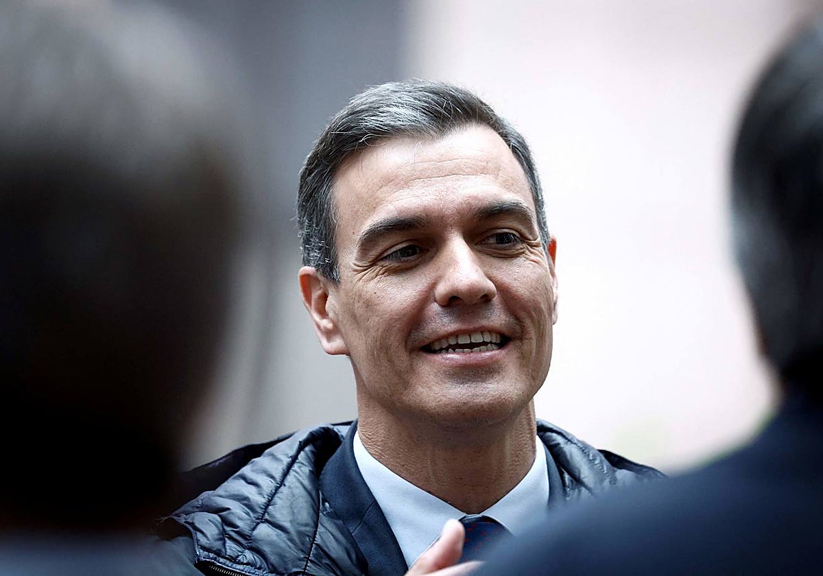 El presidente del Gobierno, Pedro Sánchez, al término del Consejo Europeo