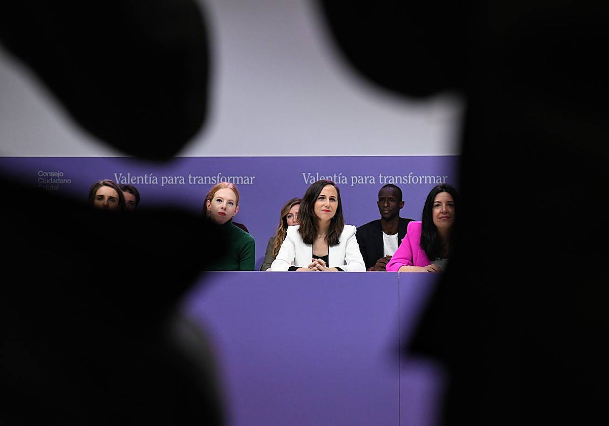 La secretaria general de Podemos y ministra de Derechos Sociales y Agenda 2030, Ione Belarra