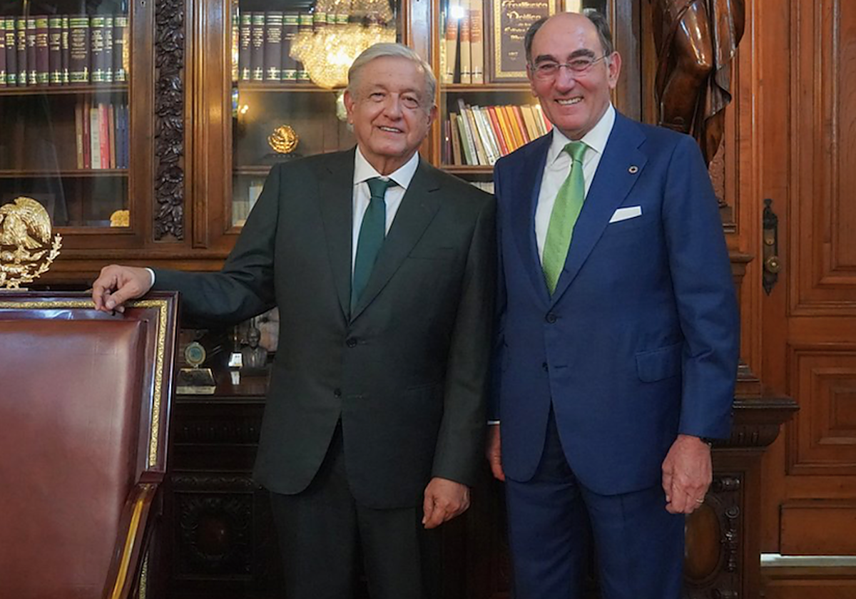 López Obrador y Sánchez Galán